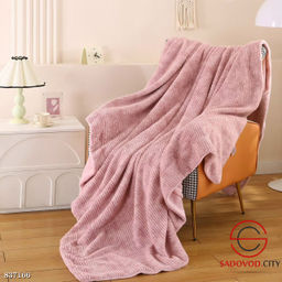 Плед на кровать из норковой нити