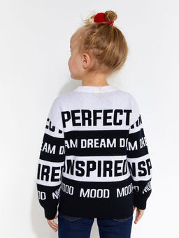 ACOOLA / Джемпер детский для девочек Alketa черно-белый  фото 5