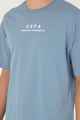 Футболка мужская U.S. Polo Assn цвета индиго хлопок  фото 13