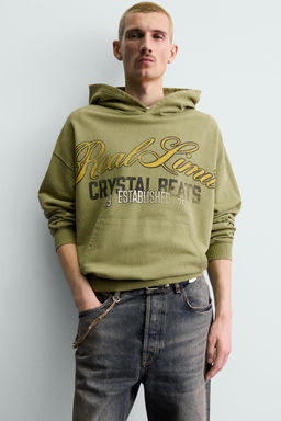 WASHED SLOGAN SWEATSHIRT - Zara фото 5