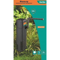 Фильтр Naribo 5Вт, 450л/ч, h.max 0,7м чёрный с флейтой NR-627832