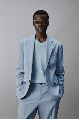 BLAZER TRAJE CONFORT ESTRUCTURA / Celeste - Zara фото 2