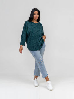 Туника женская, цвет зеленый