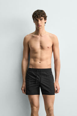 GEOMETRIC PRINT SWIMMING TRUNKS - Zara фото 9