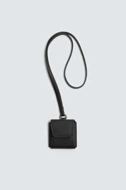 LEATHER EARPHONE HOLDER WITH PENDANT - Zara фото 3