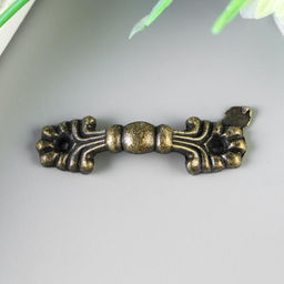 Цена за 5 шт. Ручка для шкатулки металл Классика бронза 4,2х1,3 см