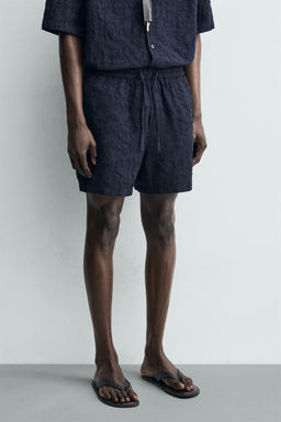 BERMUDA JACQUARD TEXTURA / Marino