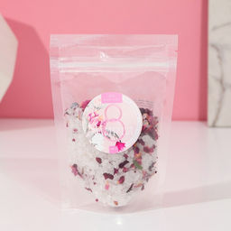 Цена за 2 шт. Соль для ванны С праздником 8 марта, с лепестками розы, 150 г, Чистое счастье  фото 4