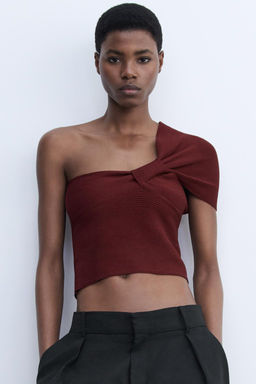 ASYMMETRIC KNIT TOP - Zara фото 8