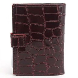 Обложка для авто+паспорт-Croco-ВП-1022 с хляст, двойн стенка, натуральная кожа бордо скат (67) 226026  фото 2