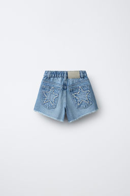 BERMUDA DENIM TACHAS / Azul - Zara фото 2