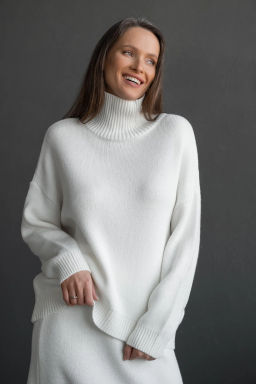 Вязаный костюм двойка КТв 821-1 Экрю - T.C.T фото 13