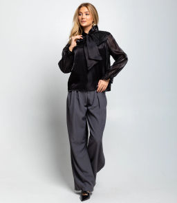 Блуза #КТ971, чёрный - Dommod фото 4