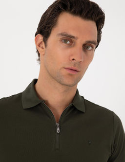 Haki Slim Fit Ti__rt - Cacharel фото 2