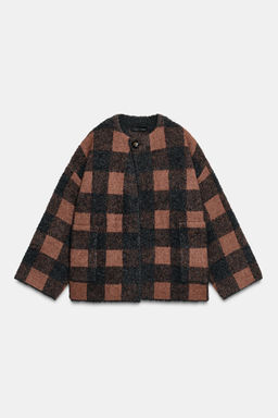 CHECKED CARDINGAN - Zara фото 5