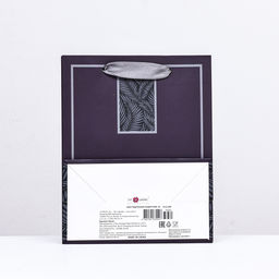 Пакет подарочный Текстура темно-бордовый, 18 х 22,3 х 10 см - Simaland фото 2