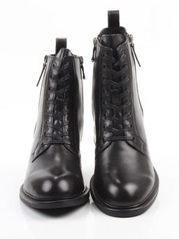 04-M3-1492 BLACK Ботинки зимние женские (натуральная кожа, натуральный мех)