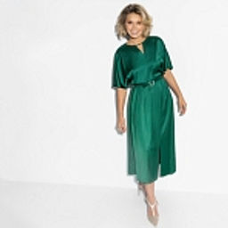 Платье шёлковое, Икона моды (зелёное)