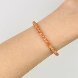 Браслет из Солнечного камня огранка 19 см +