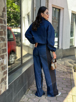 Брюки AURA 4153-170 тёмно-синий деним