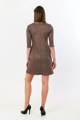 Платье женское, цвет коричневый