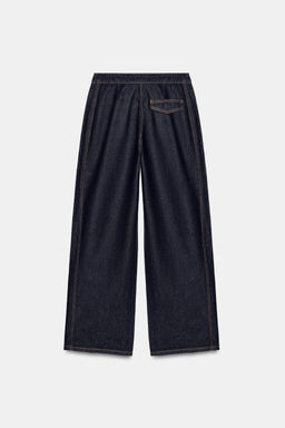 Z1975 HIGH-WAIST JOGGER WIDE-LEG JEANS - Zara фото 8