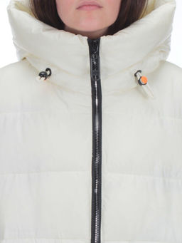H-2209 WHITE Пальто зимнее женское (200 гр .холлофайбер) - Fashion фото 11