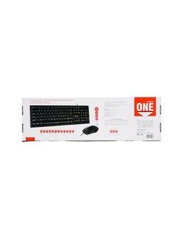 Комплект клавиатура и мышь Smartbuy ONE SBC-114282-K, проводной,мембранная,2400dpi, черный