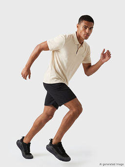 Polo Yaka Nak??l? Erkek Spor Ti??rt