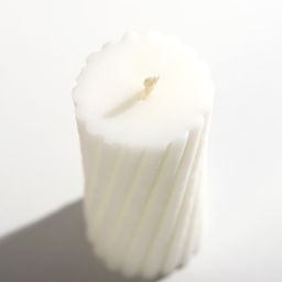 Цена за 2 шт. Свеча интерьерная «Витая» столбик, белая, 7.2×3.5 см