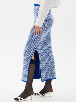 Юбка л1430 голубой - Стим фото 7