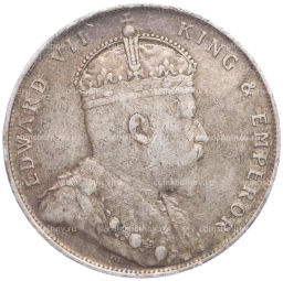 Монета 1 доллар 1908 года Стрейтс Сетлментс