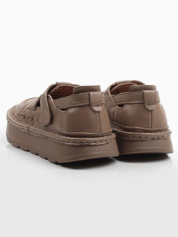06-2193-5 DK. BEIGE Туфли женские (натуральная кожа)
