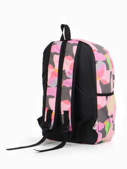 Рюкзак школьный на молнии, с карманами, с абстрактным рисунком, размер 30?13?42 см, с принтом, чёрный