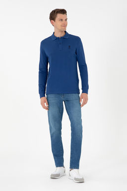 Мужской базовый свитшот цвета индиго Неожиданная скидка в корзине - U.s. polo assn фото 4