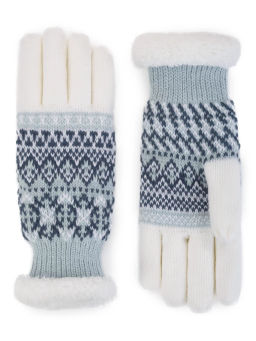 Пеpчатки Китай W47 white/blue