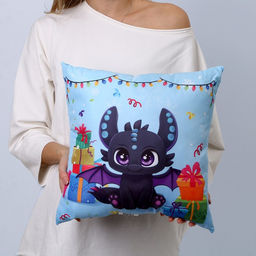 Подушка декоративная квадратная «Дракон»