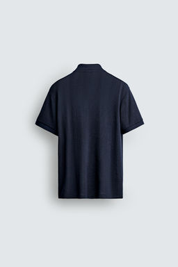 POLO REGULAR FIT JACQUARD RAYAS / Blanco roto - Zara фото 8