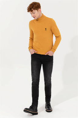 Мужской желтый трикотажный свитер Basic - U.s. polo assn фото 8