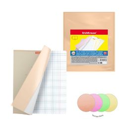 АКЦИЯ Цена за 1 шт. Набор пластиковых обложек ErichKrause Glossy Neon для тетрадей и дневников, ПВХ, 212х347мм, 150 мкм (пакет 12 шт)