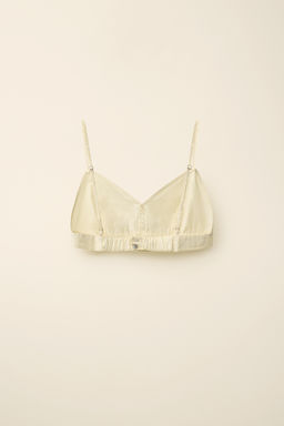 TOP POPEL?N CREATED BY CARAMEL LONDON X ZARA / Amarillo claro