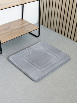 Коврик для туалета 50x60 серый полиэстер 100%