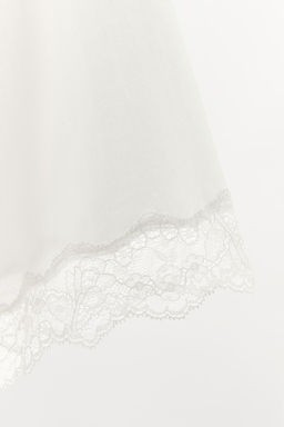 LACE LADDER STITCH DRESSING GOWN - Zara фото 8