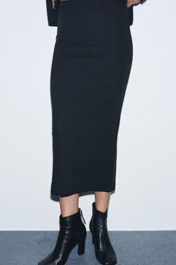 FALDA MIDI SOFT / gris antracita - Zara фото 2