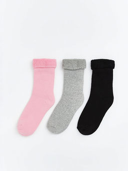 K?z ?ocuk Havlu Soket ?orap 3l?