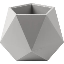 Кашпо для цветов пластиковое 0,72л d-13см "Абремо" Серый жемчуг