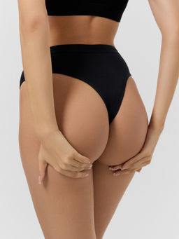 Цена за 2 штуки! Трусики бразилиана черные в наборе, 3 шт - Mark formelle фото 5