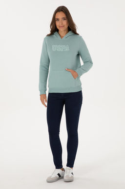 Kad_n Mint _ardonlu Kap__onlu Basic Sweatshirt - U.s. polo assn фото 4