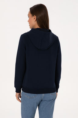 Kad_n Lacivert Basic Sweatshirt Sepette S_rpriz _ndirim - U.s. polo assn фото 5