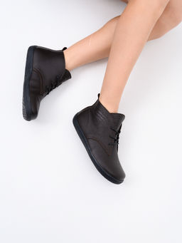 Ботинки женские демисезонные 208.NATAbl.Темно-коричневая оттима/Шерсть